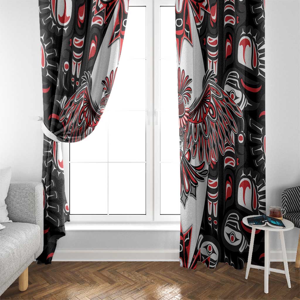 Canada Haida Window Curtain Thunderbird Northwest Coast Indigenous - Wonder Print Shop