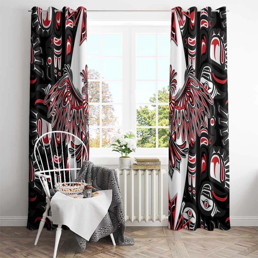 Canada Haida Window Curtain Thunderbird Northwest Coast Indigenous - Wonder Print Shop