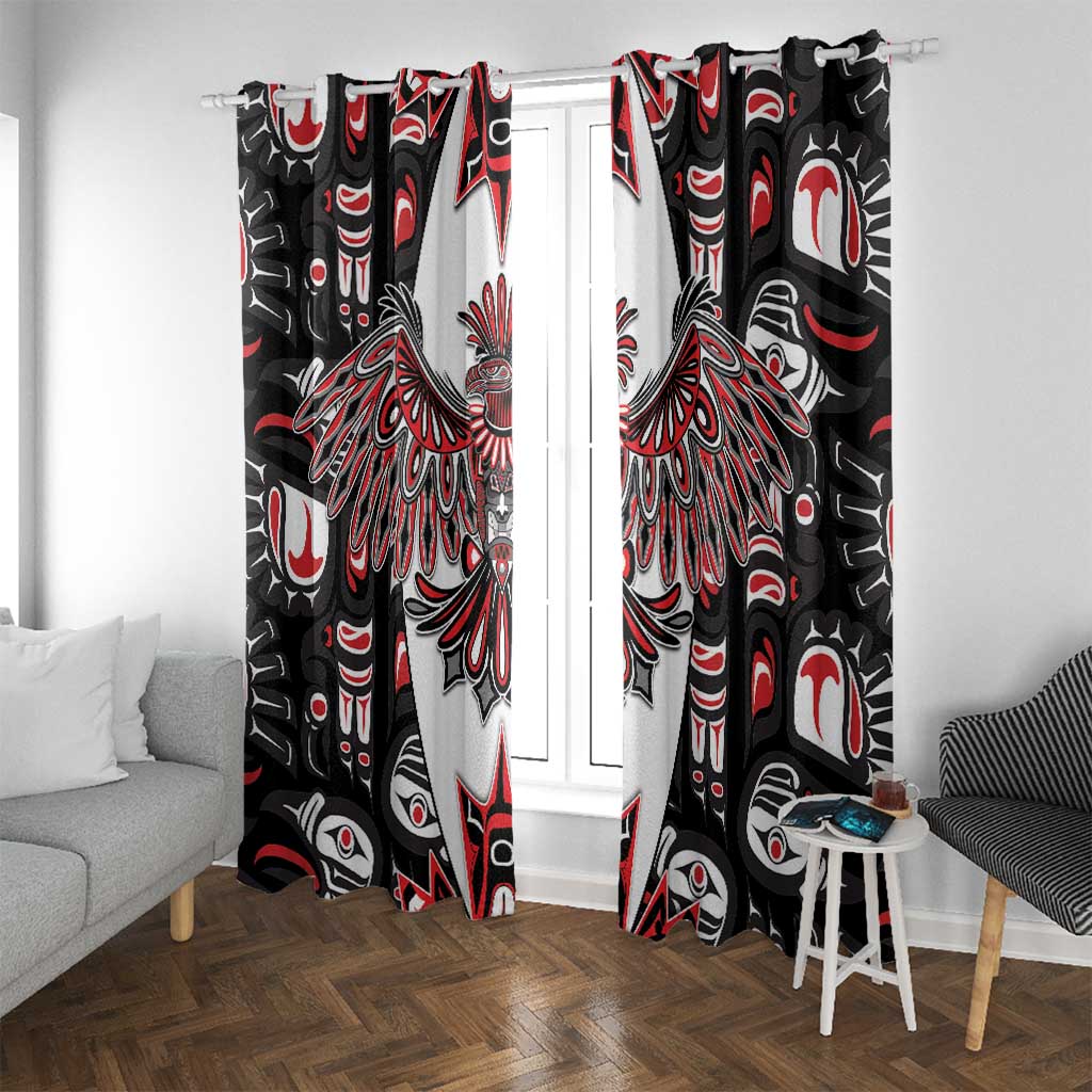 Canada Haida Window Curtain Thunderbird Northwest Coast Indigenous - Wonder Print Shop