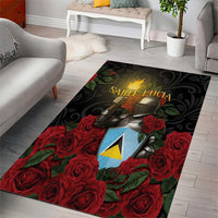 Saint Lucia Area Rug Rose Iron Helmet - Wonder Print Shop
