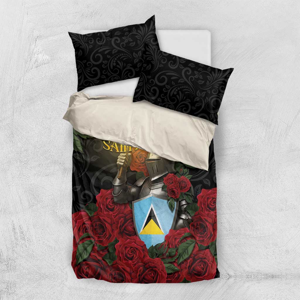 Saint Lucia Bedding Set Rose Iron Helmet - Wonder Print Shop