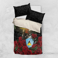 Saint Lucia Bedding Set Rose Iron Helmet - Wonder Print Shop
