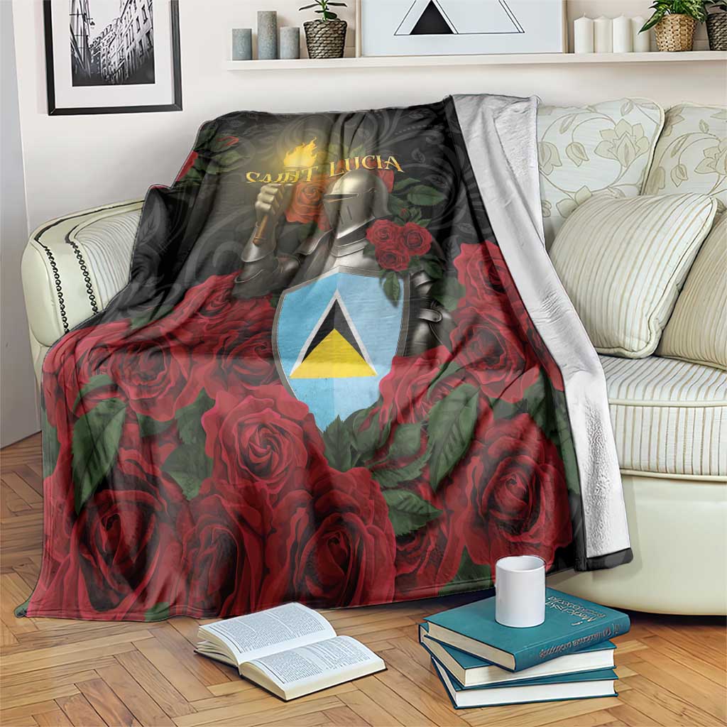 Saint Lucia Blanket Rose Iron Helmet - Wonder Print Shop