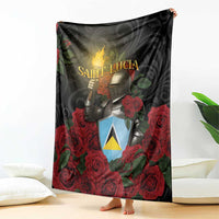 Saint Lucia Blanket Rose Iron Helmet - Wonder Print Shop