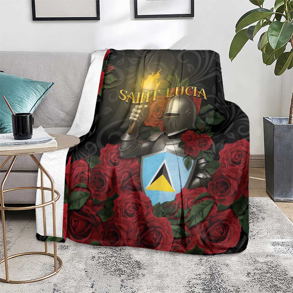 Saint Lucia Blanket Rose Iron Helmet - Wonder Print Shop