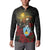 Saint Lucia Button Sweatshirt Rose Iron Helmet - Wonder Print Shop