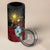 Saint Lucia 4 in 1 Can Cooler Tumbler Rose Iron Helmet - Wonder Print Shop