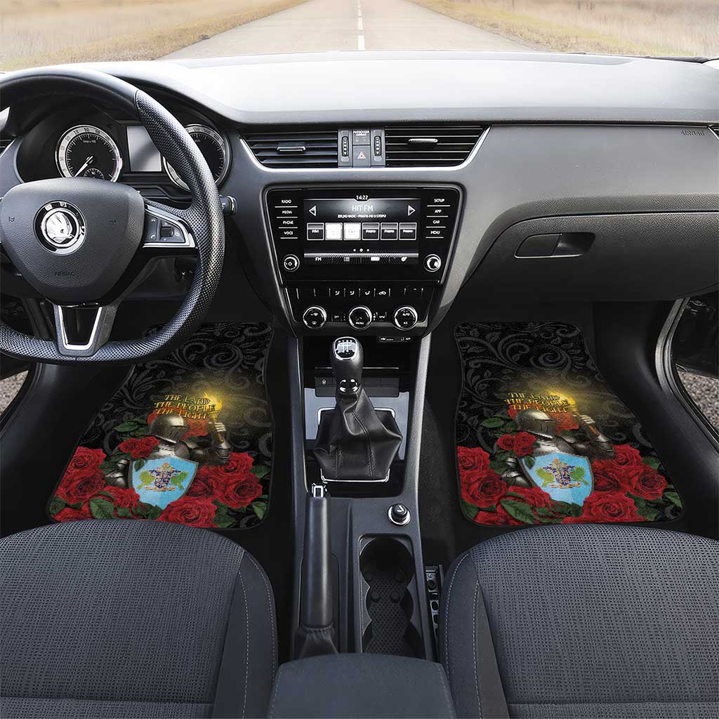 Saint Lucia Car Mats Rose Iron Helmet - Wonder Print Shop