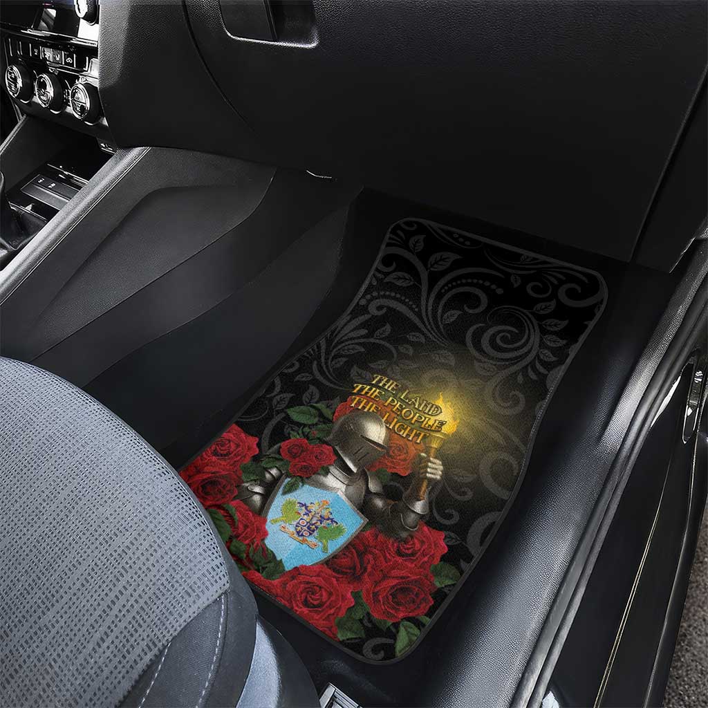 Saint Lucia Car Mats Rose Iron Helmet - Wonder Print Shop
