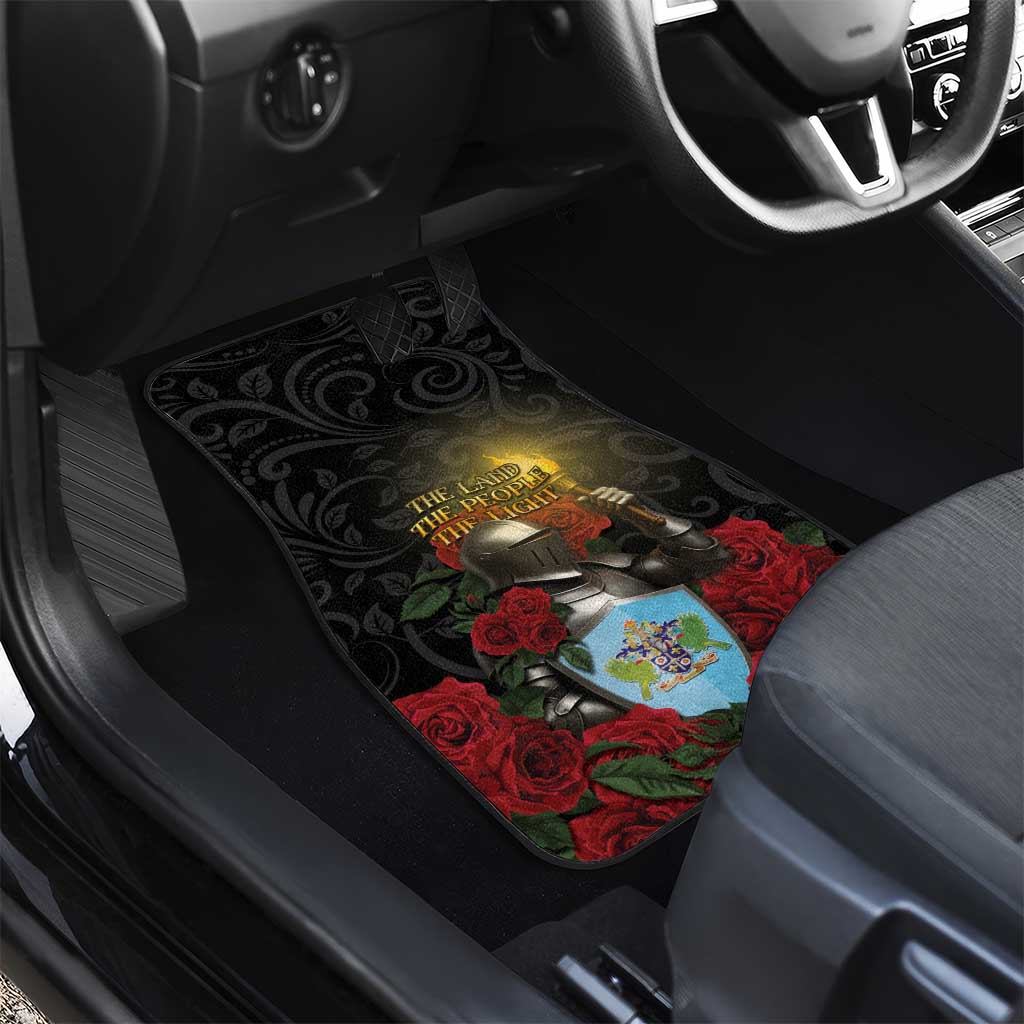 Saint Lucia Car Mats Rose Iron Helmet - Wonder Print Shop