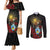 Saint Lucia Couples Matching Mermaid Dress and Long Sleeve Button Shirt Rose Iron Helmet - Wonder Print Shop