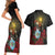 Saint Lucia Couples Matching Short Sleeve Bodycon Dress and Hawaiian Shirt Rose Iron Helmet - Wonder Print Shop
