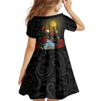 Saint Lucia Family Matching Long Sleeve Bodycon Dress and Hawaiian Shirt Rose Iron Helmet - Wonder Print Shop