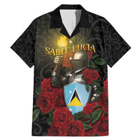Saint Lucia Family Matching Mermaid Dress and Hawaiian Shirt Rose Iron Helmet - Wonder Print Shop