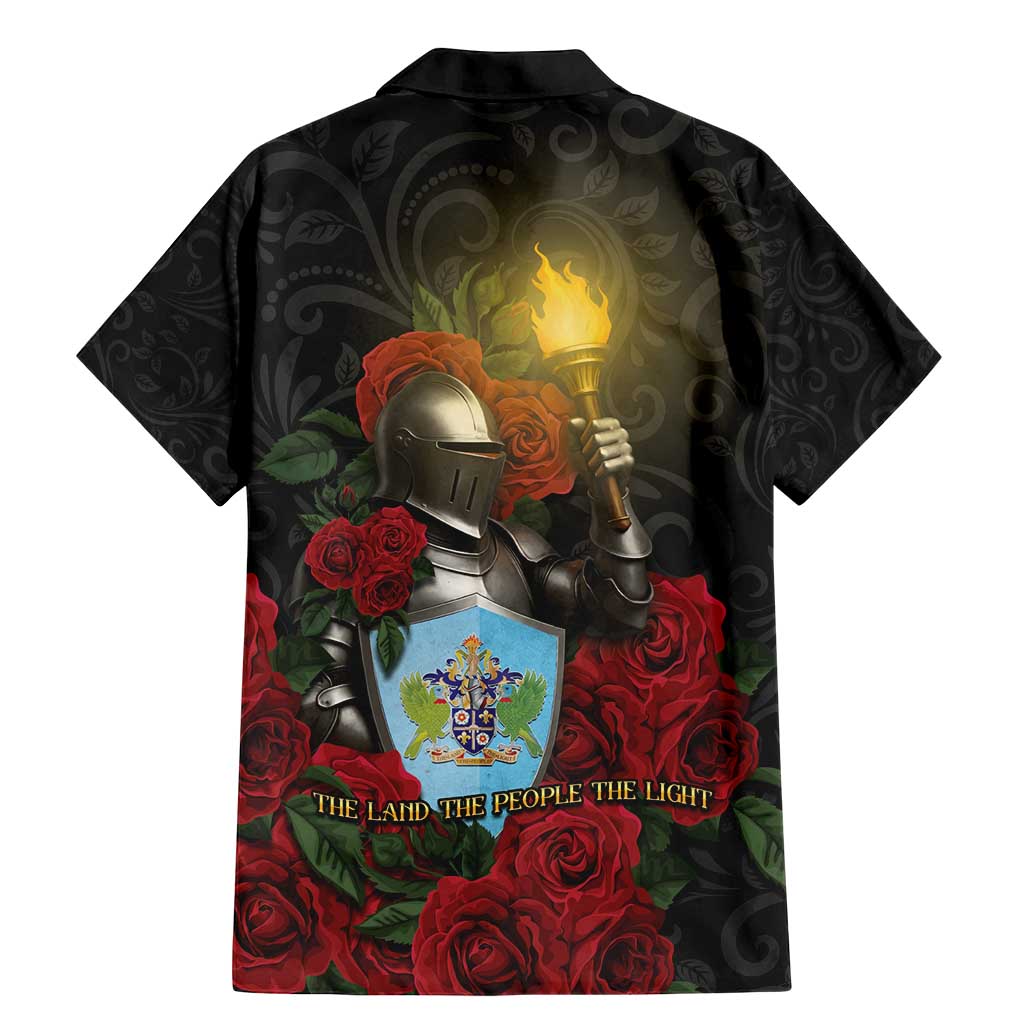 Saint Lucia Family Matching Mermaid Dress and Hawaiian Shirt Rose Iron Helmet - Wonder Print Shop