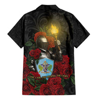 Saint Lucia Family Matching Mermaid Dress and Hawaiian Shirt Rose Iron Helmet - Wonder Print Shop