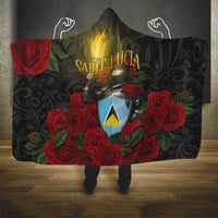 Saint Lucia Hooded Blanket Rose Iron Helmet - Wonder Print Shop
