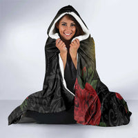 Saint Lucia Hooded Blanket Rose Iron Helmet - Wonder Print Shop