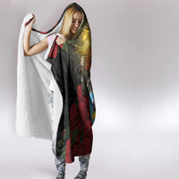 Saint Lucia Hooded Blanket Rose Iron Helmet - Wonder Print Shop