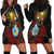 Saint Lucia Hoodie Dress Rose Iron Helmet - Wonder Print Shop