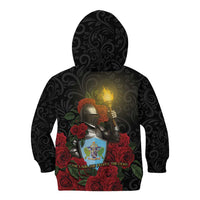 Saint Lucia Kid Hoodie Rose Iron Helmet - Wonder Print Shop