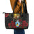 Saint Lucia Leather Tote Bag Rose Iron Helmet - Wonder Print Shop