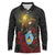 Saint Lucia Long Sleeve Polo Shirt Rose Iron Helmet - Wonder Print Shop