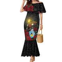 Saint Lucia Mermaid Dress Rose Iron Helmet - Wonder Print Shop