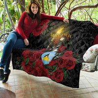 Saint Lucia Quilt Rose Iron Helmet - Wonder Print Shop