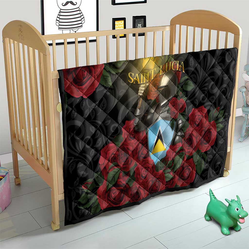 Saint Lucia Quilt Rose Iron Helmet - Wonder Print Shop