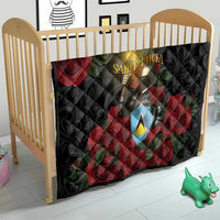 Saint Lucia Quilt Rose Iron Helmet - Wonder Print Shop