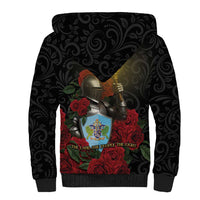 Saint Lucia Sherpa Hoodie Rose Iron Helmet - Wonder Print Shop