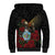 Saint Lucia Sherpa Hoodie Rose Iron Helmet - Wonder Print Shop