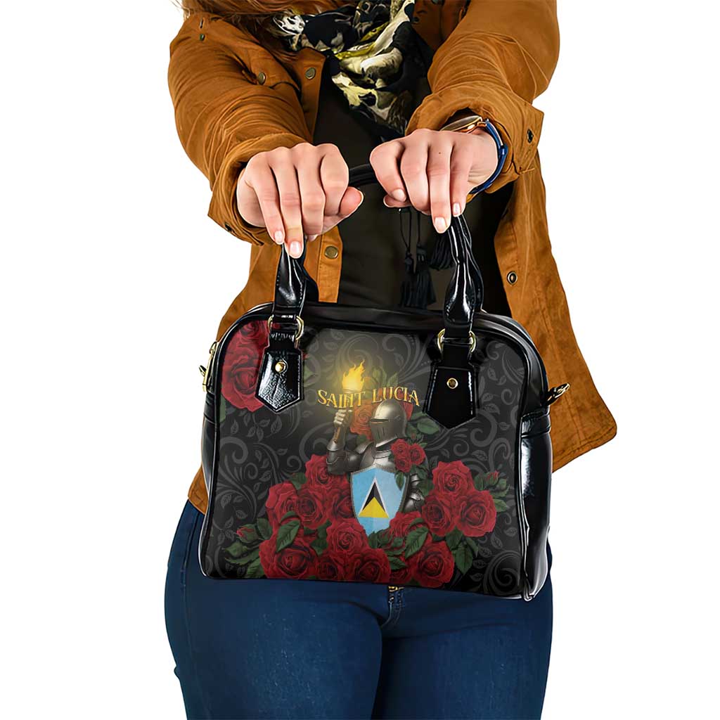 Saint Lucia Shoulder Handbag Rose Iron Helmet - Wonder Print Shop