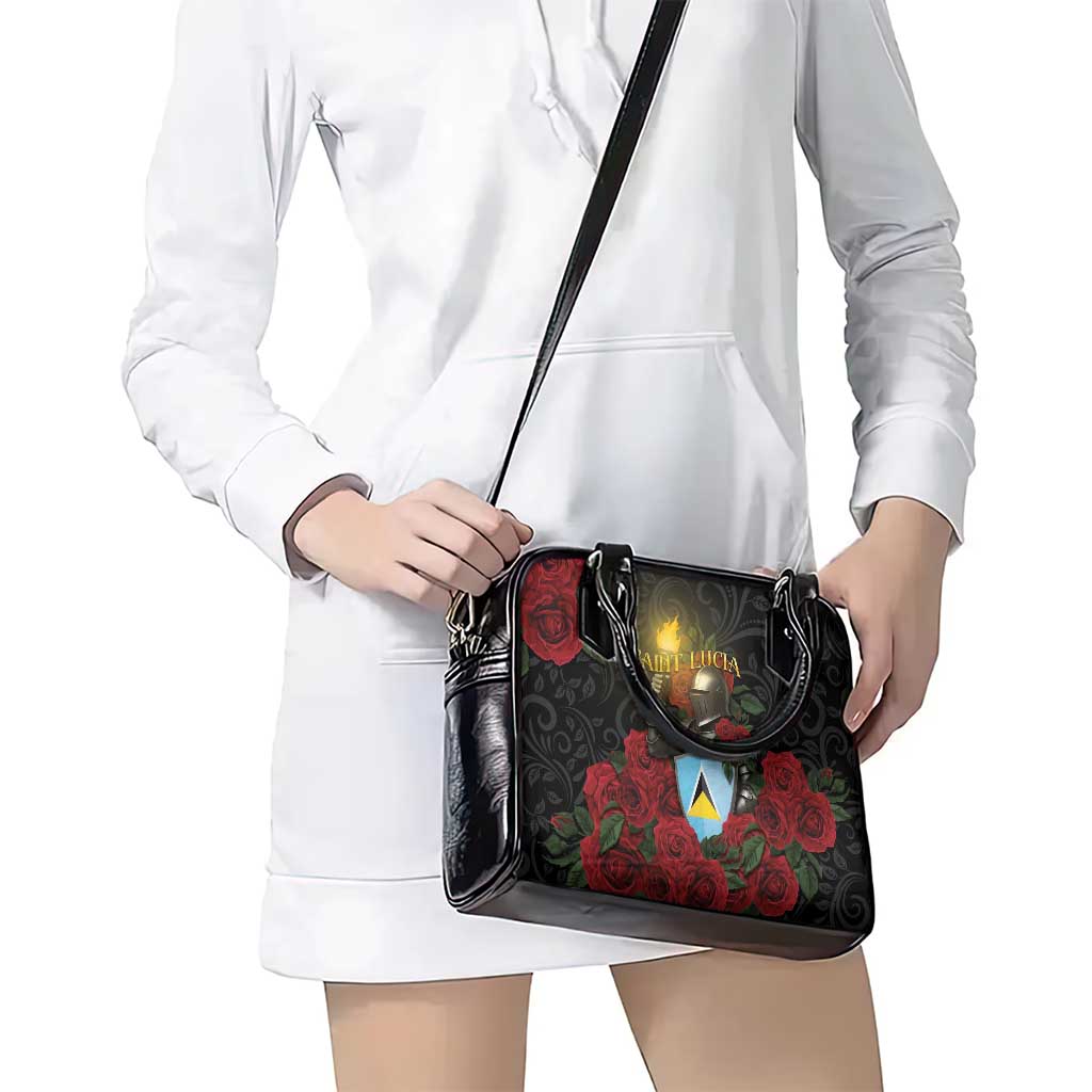 Saint Lucia Shoulder Handbag Rose Iron Helmet - Wonder Print Shop