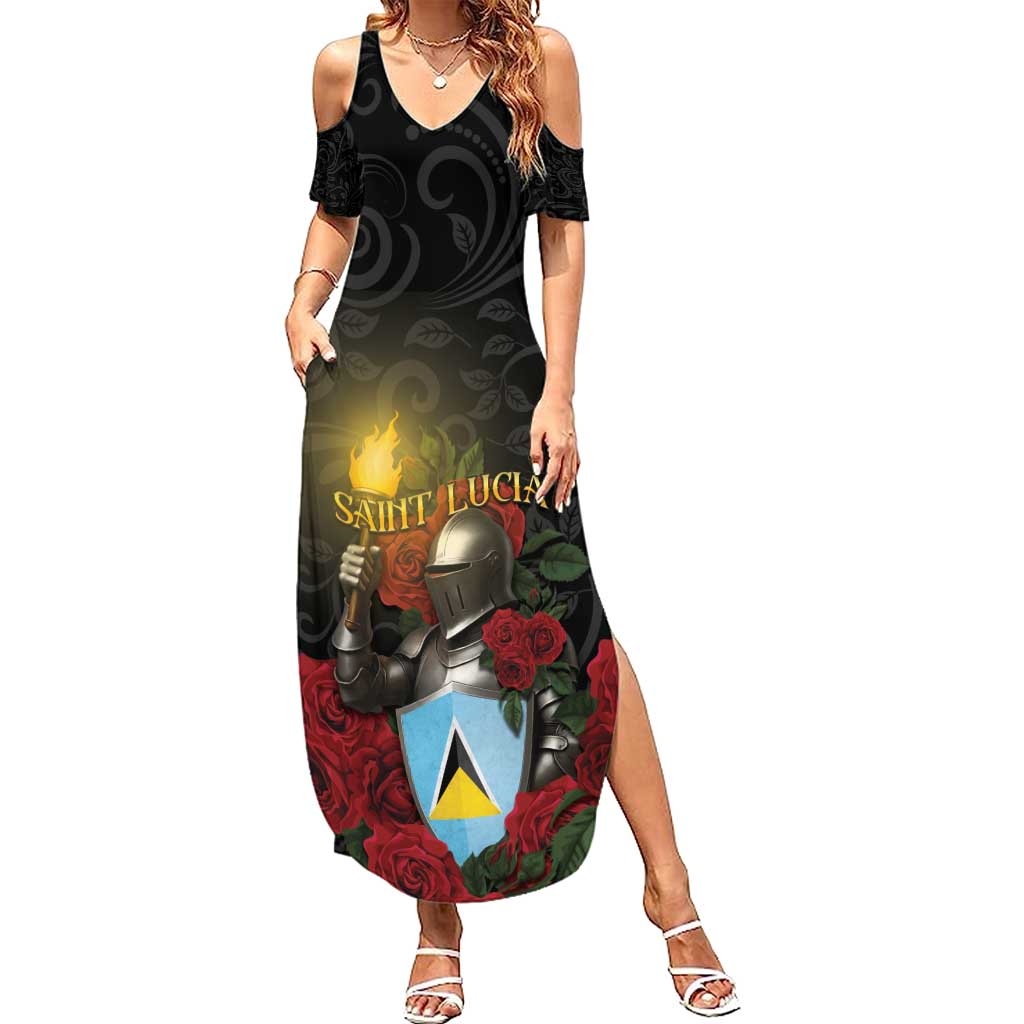 Saint Lucia Summer Maxi Dress Rose Iron Helmet - Wonder Print Shop