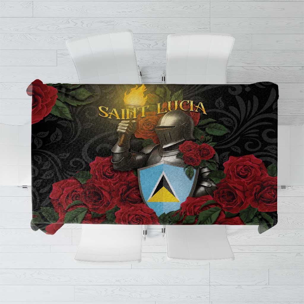 Saint Lucia Tablecloth Rose Iron Helmet - Wonder Print Shop