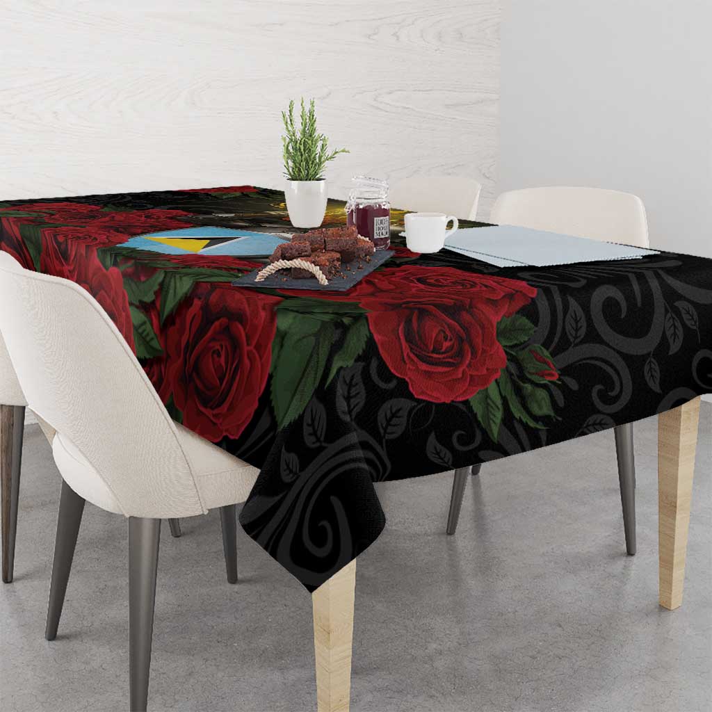 Saint Lucia Tablecloth Rose Iron Helmet - Wonder Print Shop