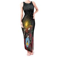 Saint Lucia Tank Maxi Dress Rose Iron Helmet - Wonder Print Shop