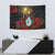 Saint Lucia Tapestry Rose Iron Helmet - Wonder Print Shop