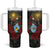 Saint Lucia Tumbler With Handle Rose Iron Helmet - Wonder Print Shop