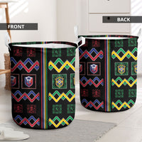 Brazil And Haiti Football Laundry Basket Mix Brazilian Haitian Roots