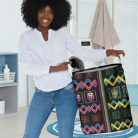 Brazil And Haiti Football Laundry Basket Mix Brazilian Haitian Roots