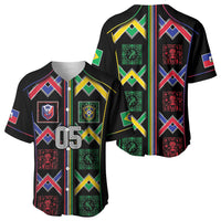 Custom Brazil And Haiti Football Baseball Jersey Mix Brazilian Haitian Roots