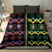 Brazil And Haiti Football Bedding Set Mix Brazilian Haitian Roots