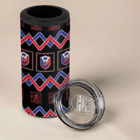 Brazil And Haiti Football 4 in 1 Can Cooler Tumbler Mix Brazilian Haitian Roots