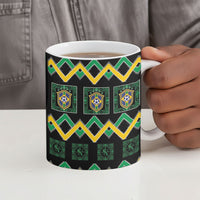 Brazil And Haiti Football Ceramic Mug Mix Brazilian Haitian Roots