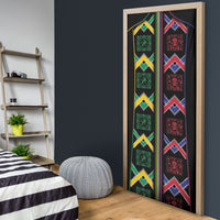 Brazil And Haiti Football Door Cover Mix Brazilian Haitian Roots