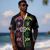 Custom Brazil And Haiti Football Hawaiian Shirt Mix Brazilian Haitian Roots DT05
