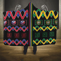 Brazil And Haiti Football Hooded Blanket Mix Brazilian Haitian Roots